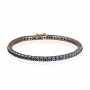 Bracciale Tennis In Titanio Manoj Con Zaffiri Blu