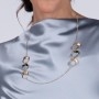Aquaforte Collana Lune con sei elementi lucidi e spazzolati