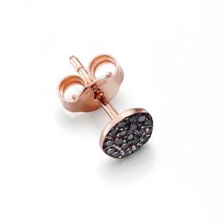 Burato Gioielli Orecchino Singolo Small Black Diamonds