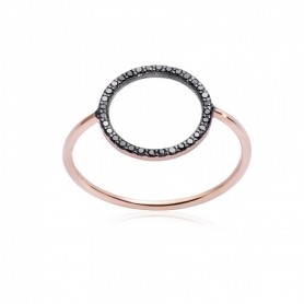 Burato Gioielli Anelli Brillanti Fantasia Black Diamonds Circle Burato Gioielli Anelli Brillanti Fantasia Black Diamonds Circle