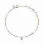 Burato Gioielli Bracciale Blu Solitaire