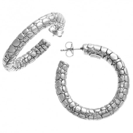 Giovanni Raspini Orecchini Cerchio Croco