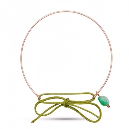 Bracciale Filodamore in Oro e Crisoprasio