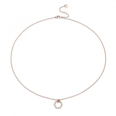 Burato Gioielli Girocolli Amuleto Full Diamonds Pink S