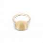 Anello Nanis "ÉLITE" con boule in oro incisa a mano e pavé di diamanti (medio)