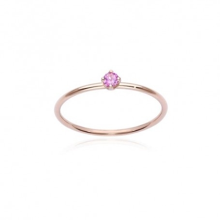 Burato Gioielli Anello Pink Solitaire M
