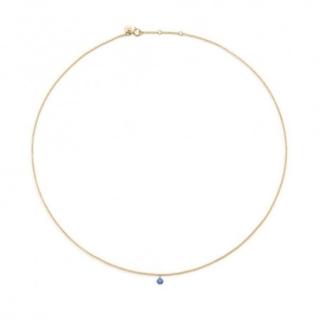 Burato Gioielli Sapphire Solitaire Necklace
